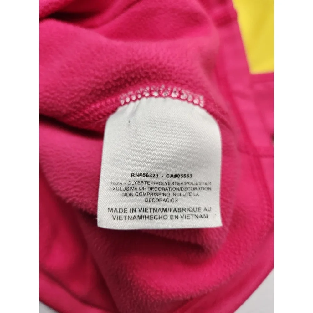 Nike Therma-FIT Hoodie Womens Large Pink Yellow Just Do‎ It Pullover Sweatshirt